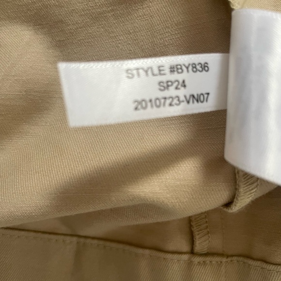 J. Crew Gamine shirtdress Cargo Utility Beige Tan Spring Office Large Cotton - Picture 6 of 6